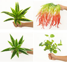 Load image into Gallery viewer, DIY Artificial Plant Wall 40x60cm Plastic Home Garden TV Background Shop The Mall Home Decoration Green Carpet Turf Jungle Party

