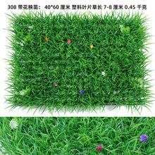 Load image into Gallery viewer, 60*40cm Artificial Plant Lawn DIY Background Wall Simulation Grass Leaf lawn wedding carpet Home Decor grass carpet Turf Office
