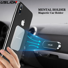 Load image into Gallery viewer, USLION Magnetic Car Phone Holder mini Strip Shape Stand Universal For iPhone Samsung Xiaomi Zinc Wall Magnet Wall GPS Bracket
