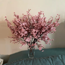 Load image into Gallery viewer, 65CM Cherry Spring Plum Peach Blossom Artificial Flower Bouquet Branch Fake Silk Flower Tree Party Wedding Home Decor
