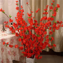 Load image into Gallery viewer, 65CM Cherry Spring Plum Peach Blossom Artificial Flower Bouquet Branch Fake Silk Flower Tree Party Wedding Home Decor
