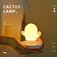 Load image into Gallery viewer, USB LED Touch Dimming Cactus Silicone Night Light Kids Bedroom Home Modern Indoor Study Bedside Decoration Creative Gift Lamp
