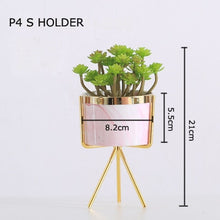 Load image into Gallery viewer, Nordic style Marble Pattern Pink Iron Ceramia Art Vase Table Flower Pot Wedding Home Decoration Decor For Livingroom
