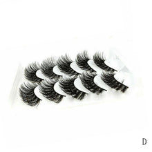 Load image into Gallery viewer, 5 Pairs 3D Mink Hair Natural Crisscross Thick False Eyelashes Long Messy Makeup Fake Eye Lashes Extension Tapered Make Up Tools
