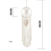 Load image into Gallery viewer, Macrame Boho Tapestry dream catcher Wall Hanging Hand-woven Home Decoration Accessories Nordic Art Tassel Apartment Dorm Room
