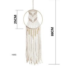 Load image into Gallery viewer, Macrame Woven Wall Hanging Tapestry Boho Chic Bohemian Room Geometric Art Tapestries Beautiful Apartment Dorm Room Decoration
