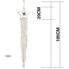 Load image into Gallery viewer, Macrame Woven Wall Hanging Tapestry Boho Chic Bohemian Room Geometric Art Tapestries Beautiful Apartment Dorm Room Decoration
