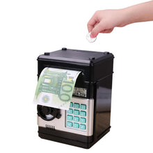 Load image into Gallery viewer, Automatic Piggy Bank ATM Password Money Box Cash Coins Saving Box ATM Bank Safe Box Deposit Banknote Kids Birthday Gift
