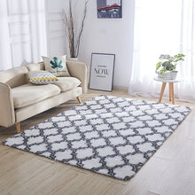 Load image into Gallery viewer, RULDGEE Beautiful Shaggy Alfombra Tie Dye Carpet Plush Silky Rugs Kids Room Floor Fluffy Mats Faux Fur Area Rug Living Room Mats
