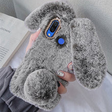 Load image into Gallery viewer, Fluffy Rabbit Silicone Bunny Plush cover For Xiaomi Mi 8 9 A2 lite Xiaomi Mi 9T 10 Pro Redmi 8 T 8A 7A 5A 9S Note 9 5 6 7 Case
