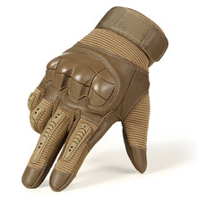 Load image into Gallery viewer, Full Finger Tactical Army Gloves Military Paintball Shooting Airsoft Bicycle Combat PU Leather Touch Screen Rubber Hard Knuckle

