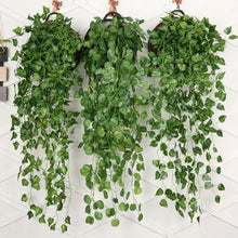 Load image into Gallery viewer, 90cm Artificial Vine Plants Hanging Ivy Green Leaves Garland Radish Seaweed Grape Fake Flowers Home Garden Wall Party Decoration
