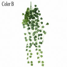 Load image into Gallery viewer, 90cm Artificial Vine Plants Hanging Ivy Green Leaves Garland Radish Seaweed Grape Fake Flowers Home Garden Wall Party Decoration

