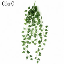 Load image into Gallery viewer, 90cm Artificial Vine Plants Hanging Ivy Green Leaves Garland Radish Seaweed Grape Fake Flowers Home Garden Wall Party Decoration
