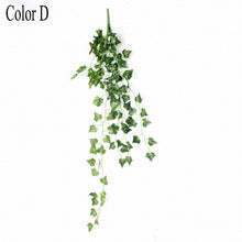 Load image into Gallery viewer, 90cm Artificial Vine Plants Hanging Ivy Green Leaves Garland Radish Seaweed Grape Fake Flowers Home Garden Wall Party Decoration
