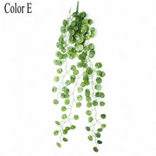 Load image into Gallery viewer, 90cm Artificial Vine Plants Hanging Ivy Green Leaves Garland Radish Seaweed Grape Fake Flowers Home Garden Wall Party Decoration
