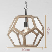 Load image into Gallery viewer, Modern minimalist round wooden beads E27 led pendant lamp children bedroom crystal pendant light living room hotel kitchen lamps
