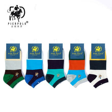 Load image into Gallery viewer, PIER POLO Socks Men Hot Sale Summer Socks Cotton Men's Fashion Short Socks 5 pairs/lot harajuku Happy Socks Men

