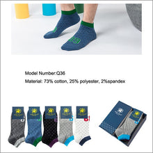 Load image into Gallery viewer, PIER POLO Socks Men Hot Sale Summer Socks Cotton Men's Fashion Short Socks 5 pairs/lot harajuku Happy Socks Men
