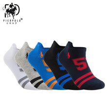 Load image into Gallery viewer, PIER POLO Socks Men Hot Sale Summer Socks Cotton Men's Fashion Short Socks 5 pairs/lot harajuku Happy Socks Men
