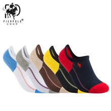 Load image into Gallery viewer, PIER POLO Socks Men Hot Sale Summer Socks Cotton Men's Fashion Short Socks 5 pairs/lot harajuku Happy Socks Men
