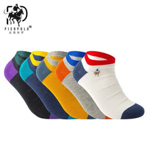 Load image into Gallery viewer, PIER POLO Socks Men Hot Sale Summer Socks Cotton Men's Fashion Short Socks 5 pairs/lot harajuku Happy Socks Men

