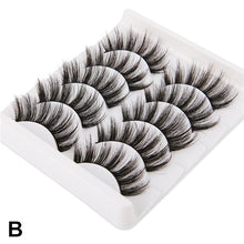 Load image into Gallery viewer, 5 Pairs 3D Faux Mink Hair Soft False Eyelashes Fluffy Wispy Long Thick Lashes Handmade Soft Eye Lash Makeup Extension Tools
