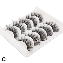 Load image into Gallery viewer, 5 Pairs 3D Faux Mink Hair Soft False Eyelashes Fluffy Wispy Long Thick Lashes Handmade Soft Eye Lash Makeup Extension Tools
