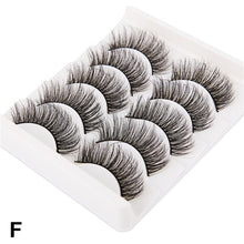 Load image into Gallery viewer, 5 Pairs 3D Faux Mink Hair Soft False Eyelashes Fluffy Wispy Long Thick Lashes Handmade Soft Eye Lash Makeup Extension Tools
