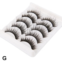 Load image into Gallery viewer, 5 Pairs 3D Faux Mink Hair Soft False Eyelashes Fluffy Wispy Long Thick Lashes Handmade Soft Eye Lash Makeup Extension Tools
