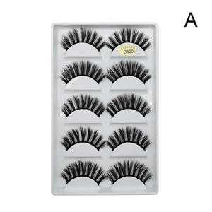 5 Pairs Eye Lashes Hand Made Natural fake eyelashes 3d Mink Lashes Soft Dramatic Eye Lashes For Makeup Cilios Mink Maquiagem