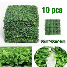 Load image into Gallery viewer, Artificial boxwood mats Leaf Screening Hedge Wall Cover Fake Leaves Plants Wall Fake Panel Backdrop Decoration Home
