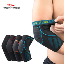 Load image into Gallery viewer, WorthWhile 1 PC Compression Elbow Support Pads Elastic Brace for Men Women Basketball Volleyball Fitness Protector Arm Sleeves
