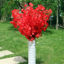 Load image into Gallery viewer, Silk Cherry Blossom Simulation Fake Flower Bouquet Artificial Cherry Tree for  Hotel Scenic Landscape DIY Wedding Decoration
