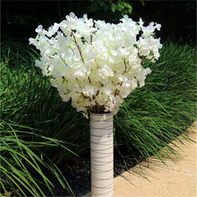 Load image into Gallery viewer, Silk Cherry Blossom Simulation Fake Flower Bouquet Artificial Cherry Tree for  Hotel Scenic Landscape DIY Wedding Decoration
