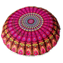 Load image into Gallery viewer, Ouneed Large 80*80cm Mandala Floor Pillows Bohemian Meditation Cushion Cover Round Pouf Retro Boho Tapestry Cover Cases 1PC
