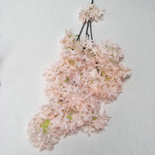 Load image into Gallery viewer, YO CHO 1PC Cherry Flower Silk Artificial Flowers Home Decorations DIY Wedding Prop Fake White Flowers Simulation Flowers Sakura
