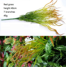 Load image into Gallery viewer, DIY Artificial Plastic Grass Leaves Flowers Flores Plants Fake Plants for Home Store Garden Imagine Wall Decoration
