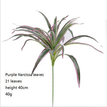Load image into Gallery viewer, DIY Artificial Plastic Grass Leaves Flowers Flores Plants Fake Plants for Home Store Garden Imagine Wall Decoration
