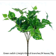 Load image into Gallery viewer, DIY Artificial Plastic Grass Leaves Flowers Flores Plants Fake Plants for Home Store Garden Imagine Wall Decoration
