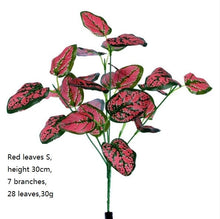 Load image into Gallery viewer, DIY Artificial Plastic Grass Leaves Flowers Flores Plants Fake Plants for Home Store Garden Imagine Wall Decoration

