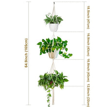 Load image into Gallery viewer, Hanging Baskets Handmade Macrame Plant Hanger Flower Pot Hanger for Wall Decoration Hanging Planter Basket Garden Decoration
