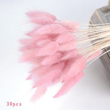 Load image into Gallery viewer, 7PCs Bulrush Natural Dried Flowers Small Pampas Grass Phragmites DIY Artificial Flowers Plants For Decor Home Wedding Decoration
