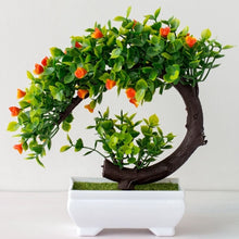 Load image into Gallery viewer, Artificial Plant Bonsai Small Tree Potted Plant Simulation Plant Fake Flower for DIY Home Party Decoration Hotel Garden Decor
