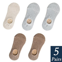 Load image into Gallery viewer, Women's Cotton Invisible No show Socks non-slip Summer Candy Solid Color Silicone Short Socks Fashion Cute Thin Ankle Boat Socks
