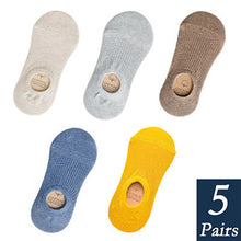 Load image into Gallery viewer, Women's Cotton Invisible No show Socks non-slip Summer Candy Solid Color Silicone Short Socks Fashion Cute Thin Ankle Boat Socks

