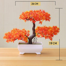 Load image into Gallery viewer, Artificial Plant Lotus Plant Potted Plastic Flower Table Top Ornaments Christmas Simulation Bonsai Craft Green Plant Decorative
