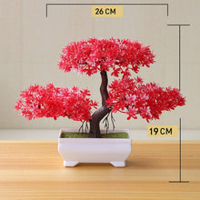 Load image into Gallery viewer, Artificial Plant Lotus Plant Potted Plastic Flower Table Top Ornaments Christmas Simulation Bonsai Craft Green Plant Decorative
