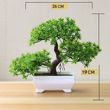 Load image into Gallery viewer, Artificial Plant Lotus Plant Potted Plastic Flower Table Top Ornaments Christmas Simulation Bonsai Craft Green Plant Decorative
