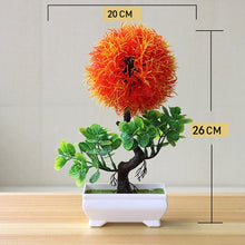 Load image into Gallery viewer, Artificial Plant Lotus Plant Potted Plastic Flower Table Top Ornaments Christmas Simulation Bonsai Craft Green Plant Decorative
